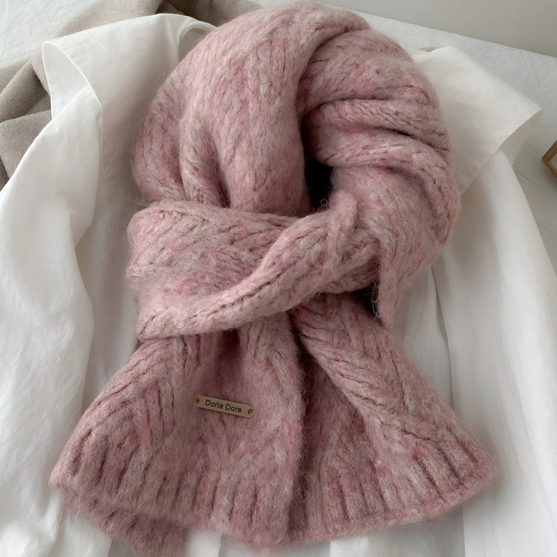Plush Wool Winter Scarf for Cold Weather
