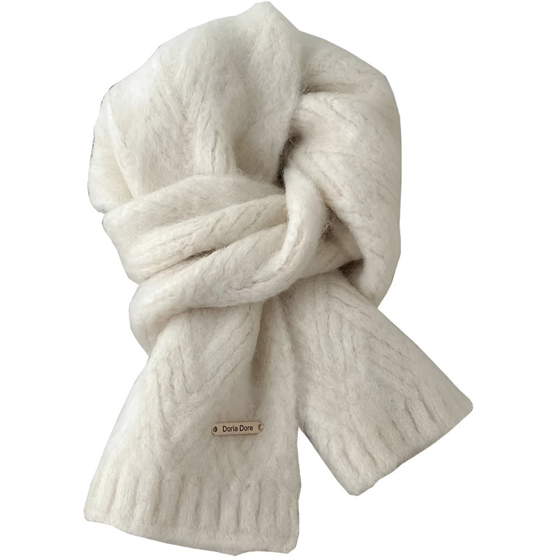 Plush Wool Winter Scarf for Cold Weather