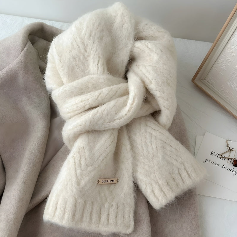 Plush Wool Winter Scarf for Cold Weather