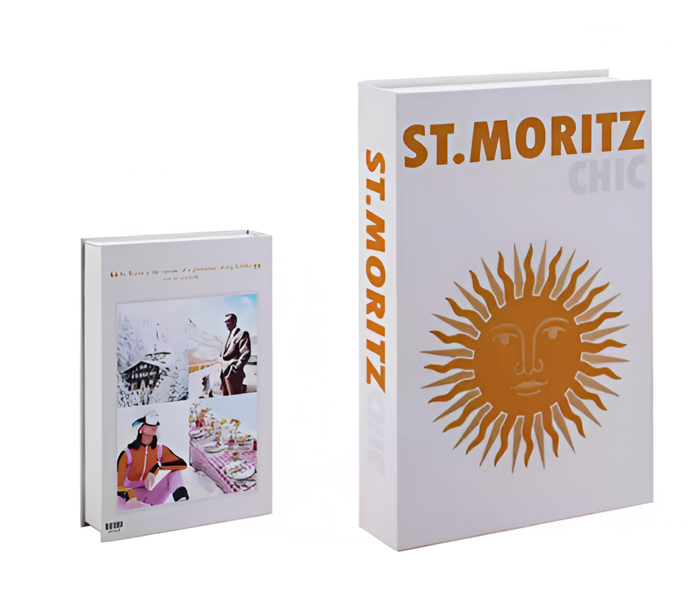 Chic Faux Decorative Coffee Table Books with Hidden Storage