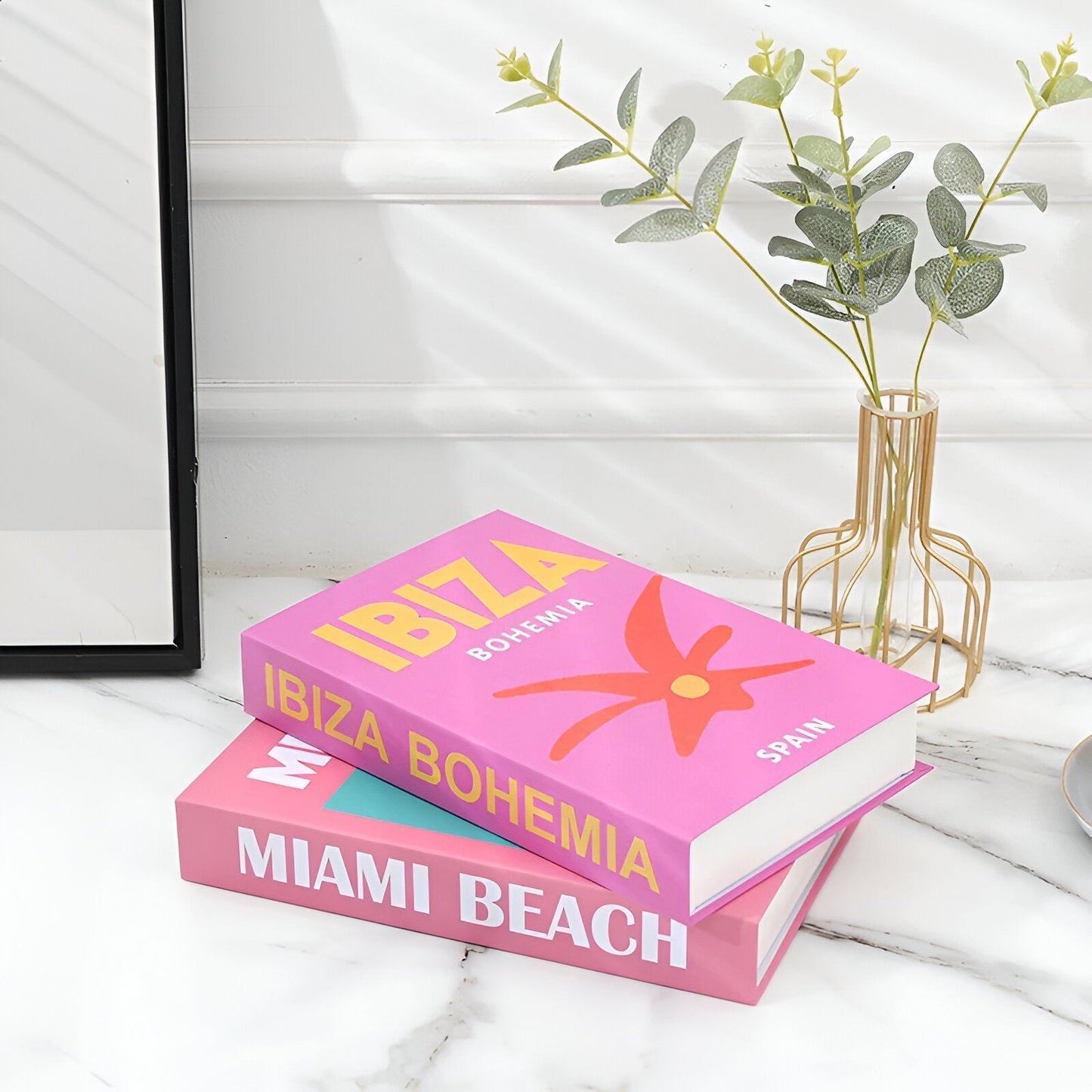 Chic Faux Decorative Coffee Table Books - Colorful Home Accent