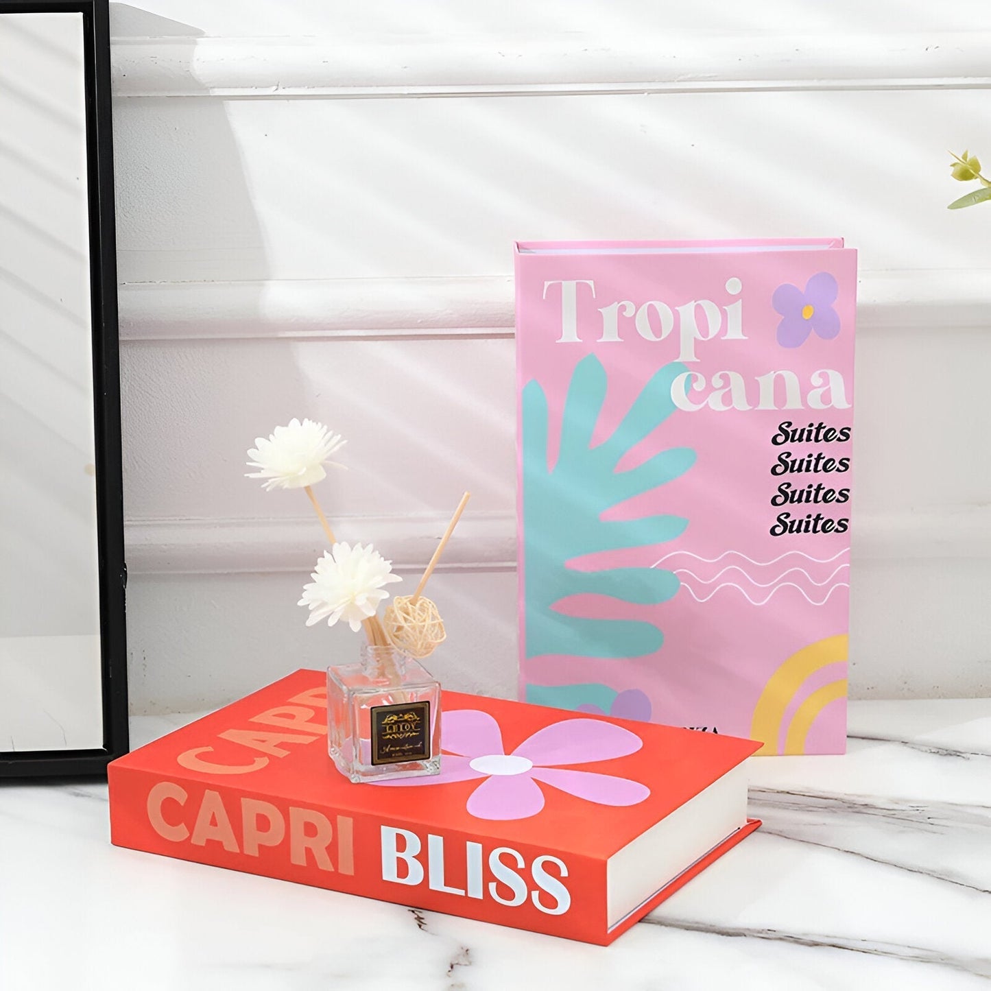 Chic Faux Decorative Coffee Table Books - Colorful Home Accent