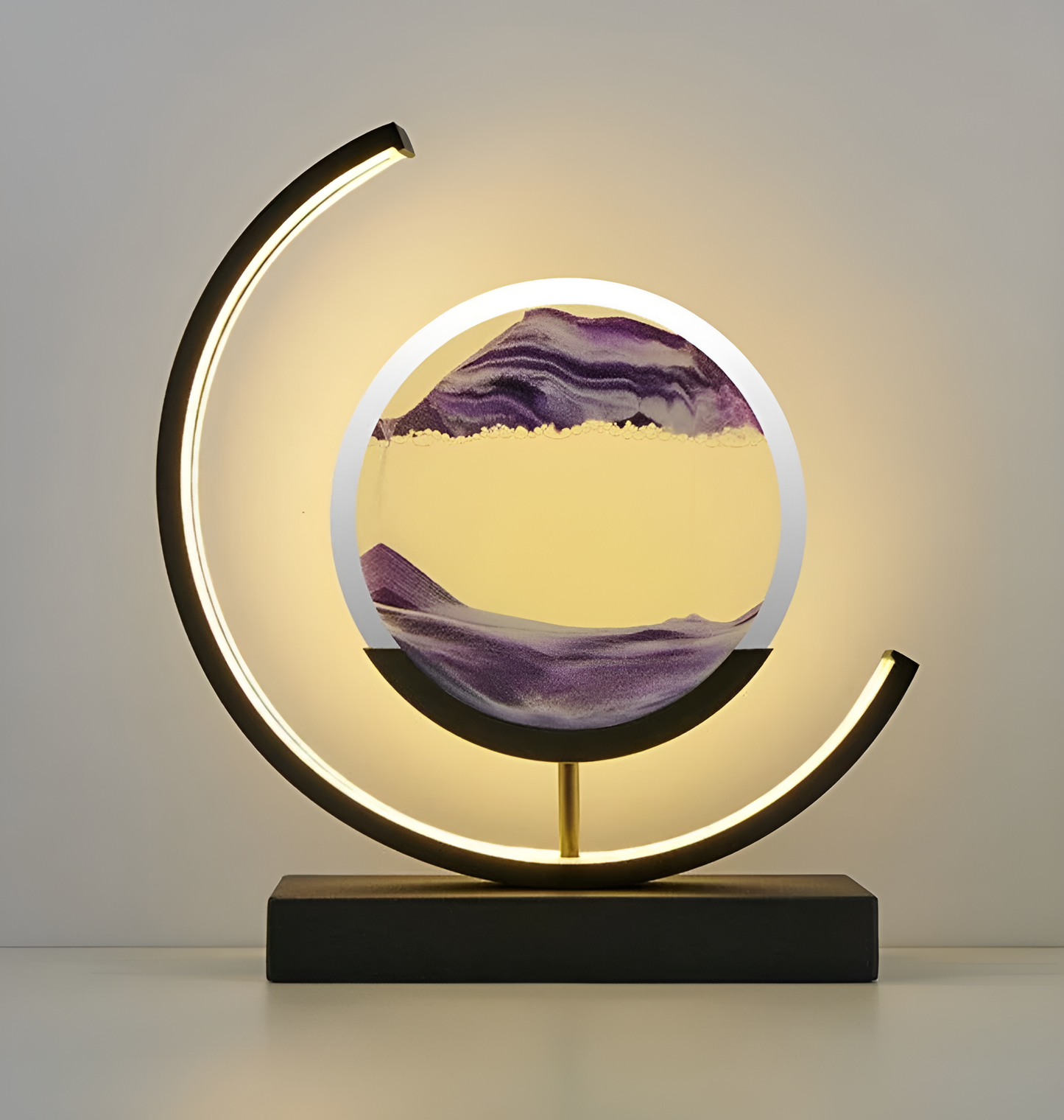 Flowing Sand LED Lamp - 3D Quicksand Night Light with Non-Slip Base
