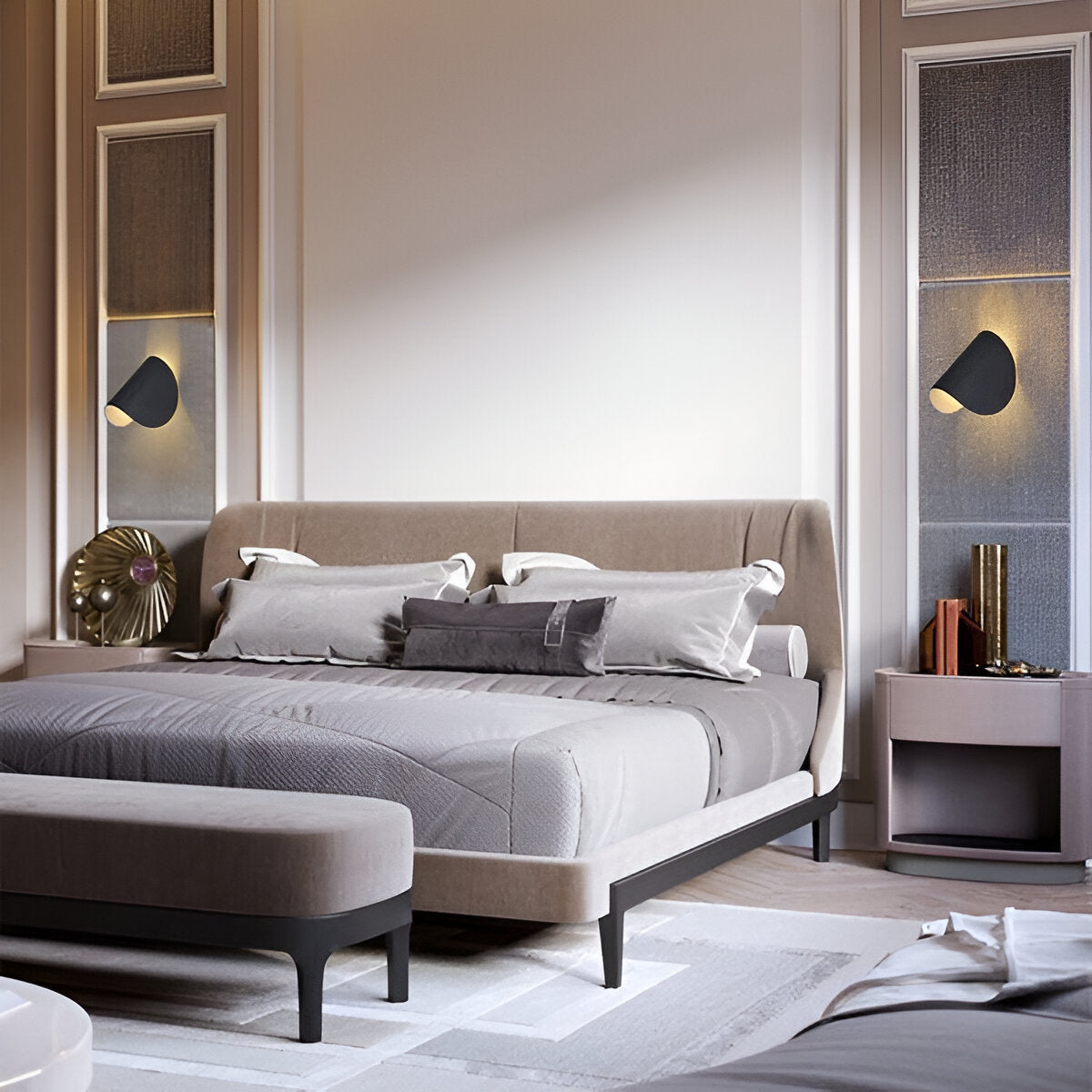 Rotatable Metal Wall Lamp with Adjustable Chain and Dimmable Light