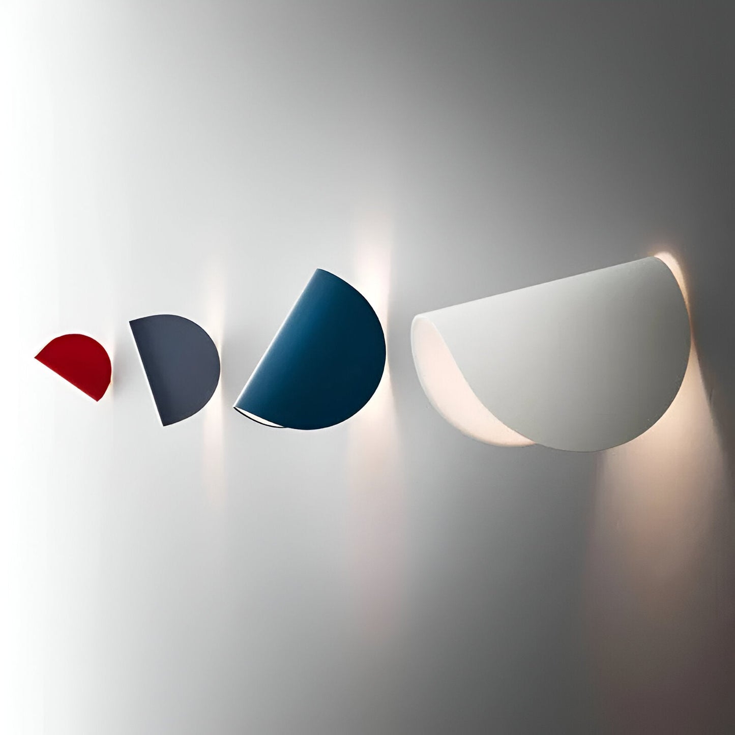 Rotatable Curved Metal Wall Light with Warm White LED