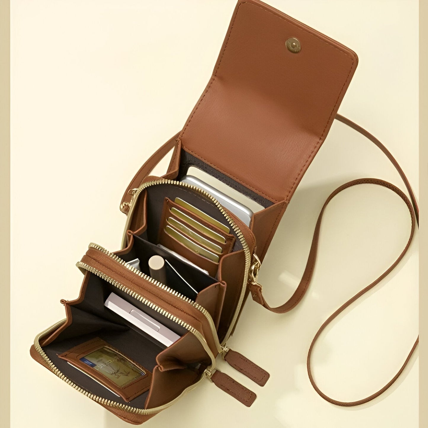 Stylish Crossbody Wallet and Phone Holder Bag