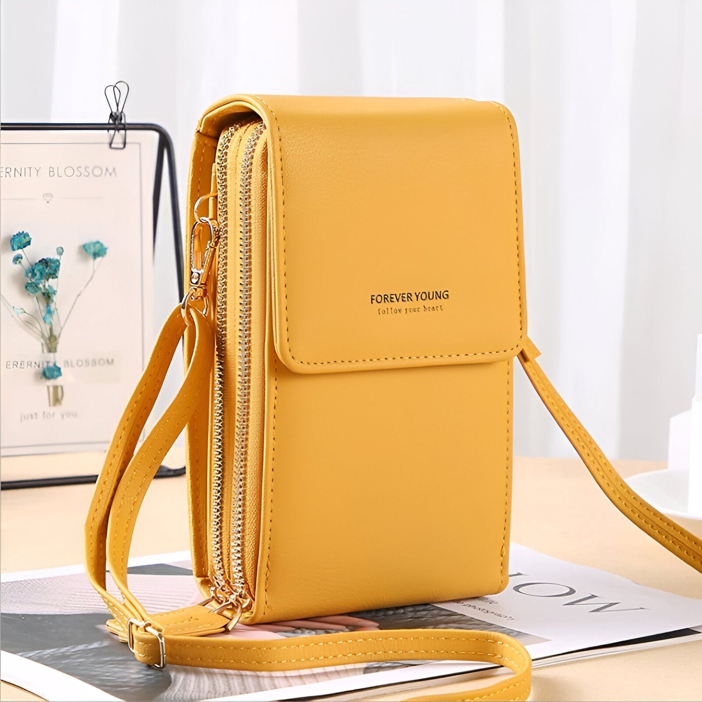 Stylish Crossbody Wallet and Phone Holder Bag