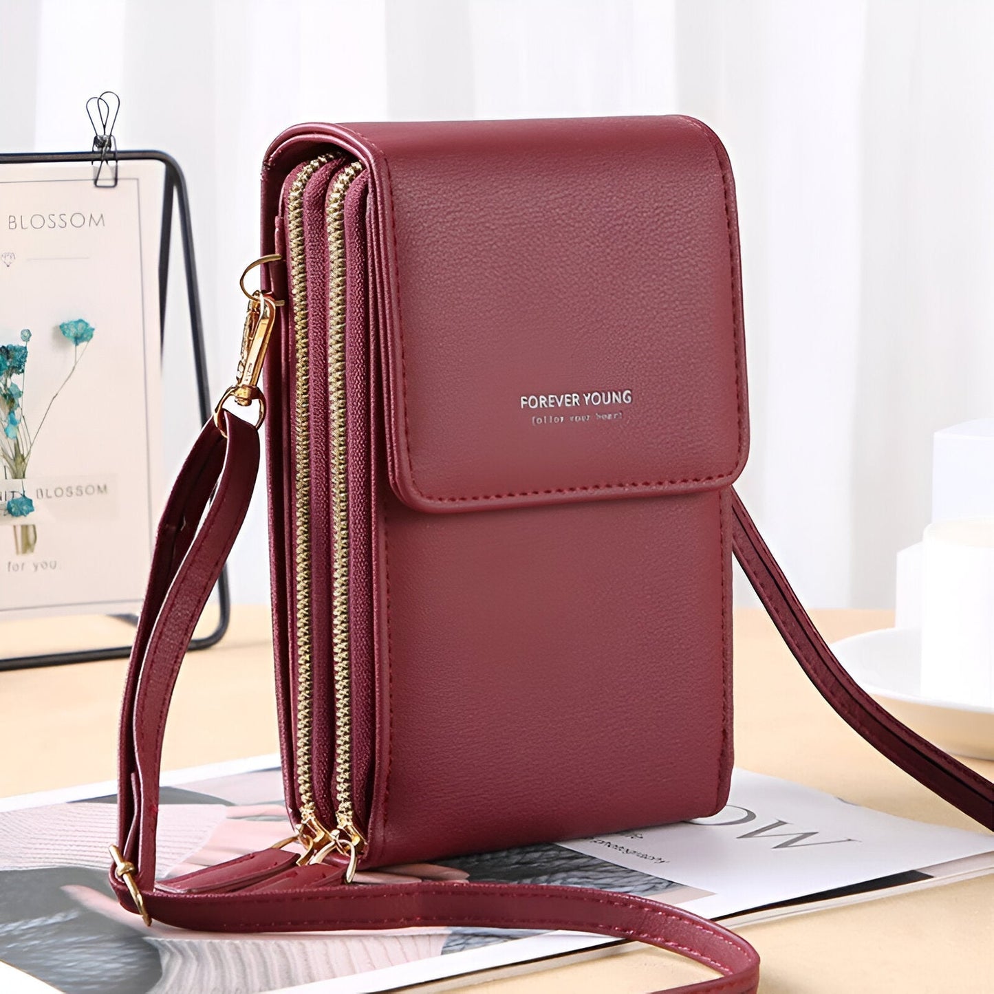 Stylish Crossbody Wallet and Phone Holder Bag