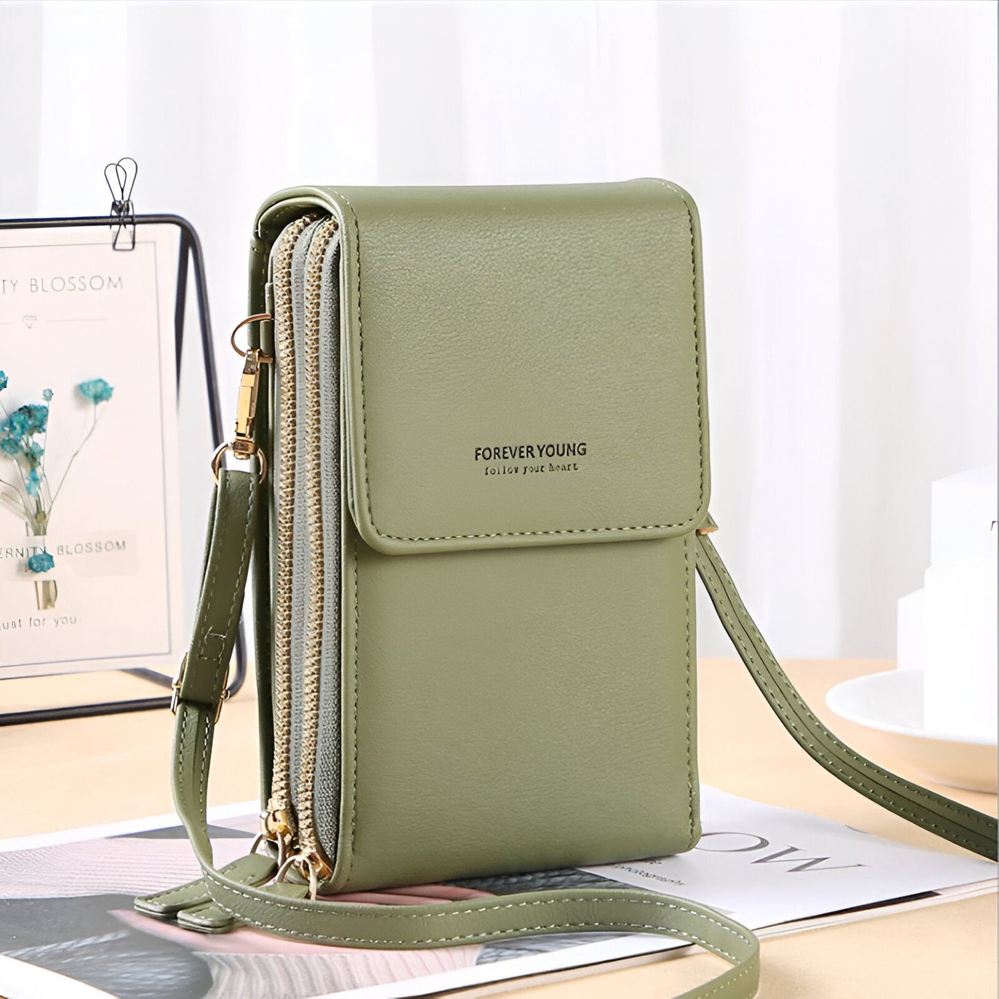 Stylish Crossbody Wallet and Phone Holder Bag