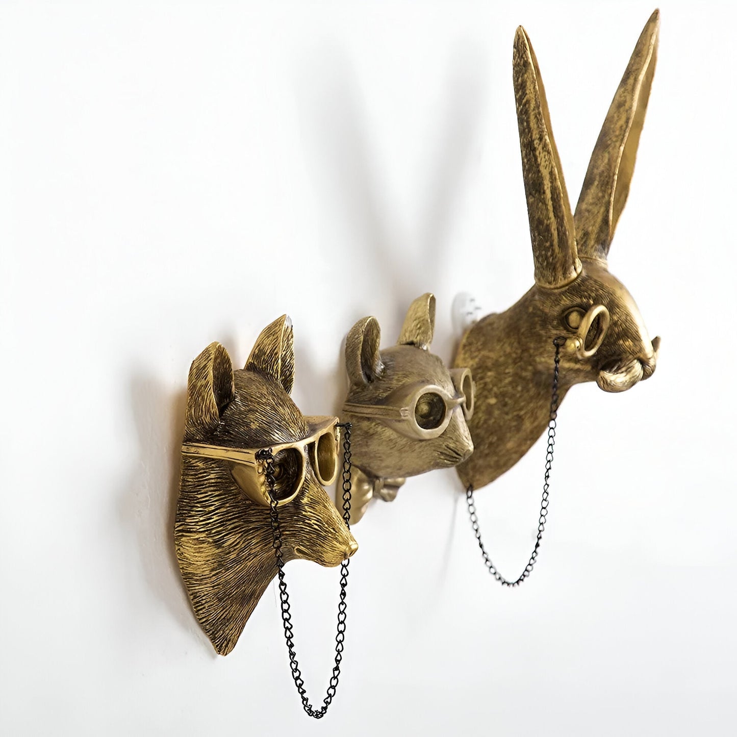 Multifunctional Animal Wall Hooks in Synthetic Resin