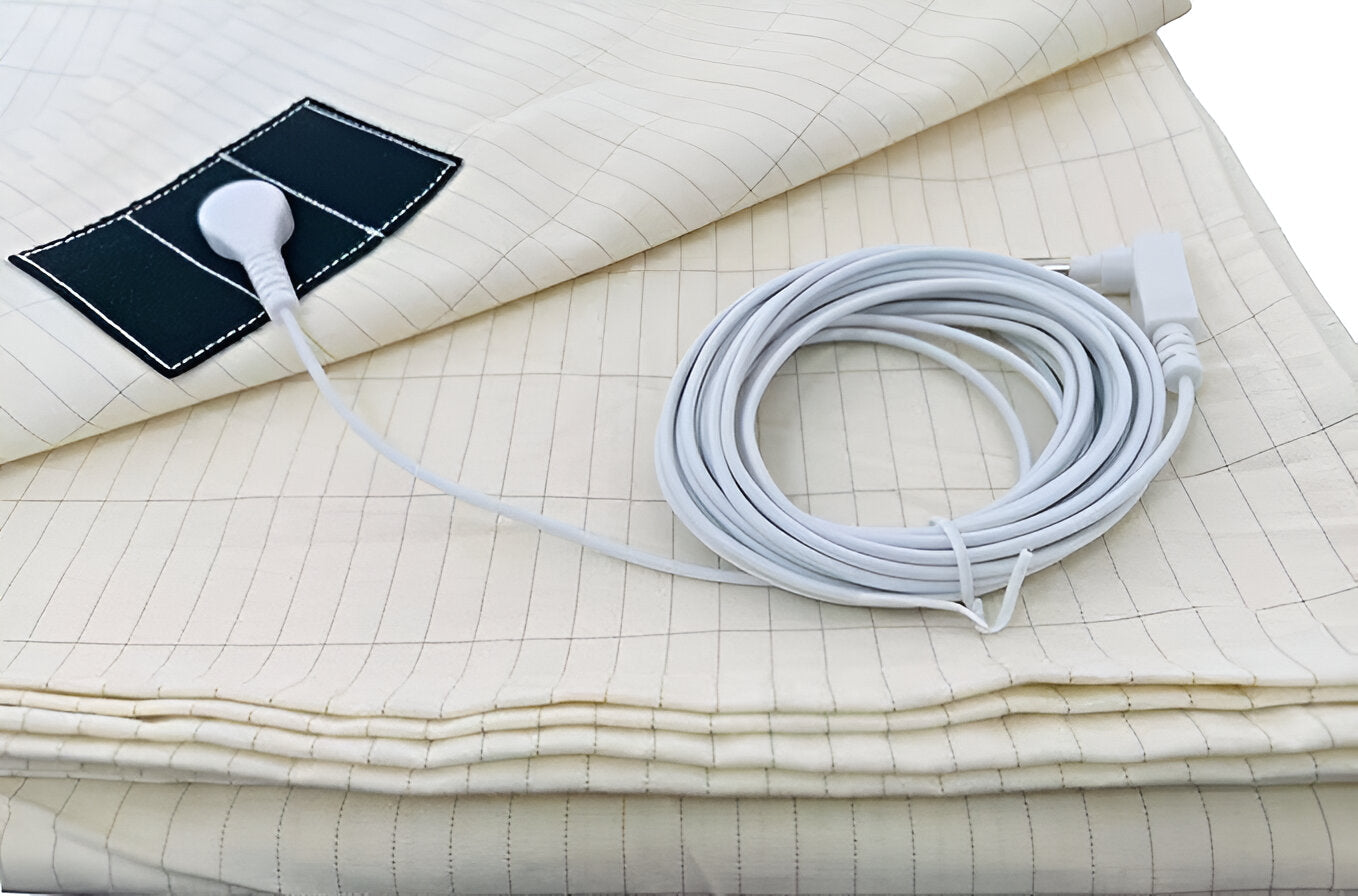 Conductive Grounding Fitted Sheet - Antimicrobial Cotton with Silver Fibers