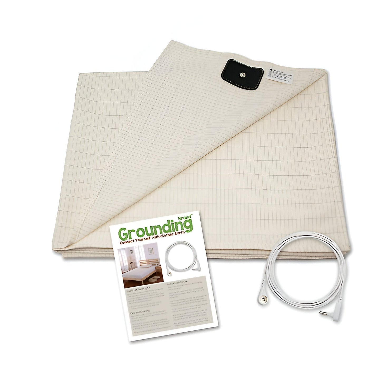 Conductive Grounding Fitted Sheet with Silver Fibers - Antimicrobial Cotton for Better Sleep