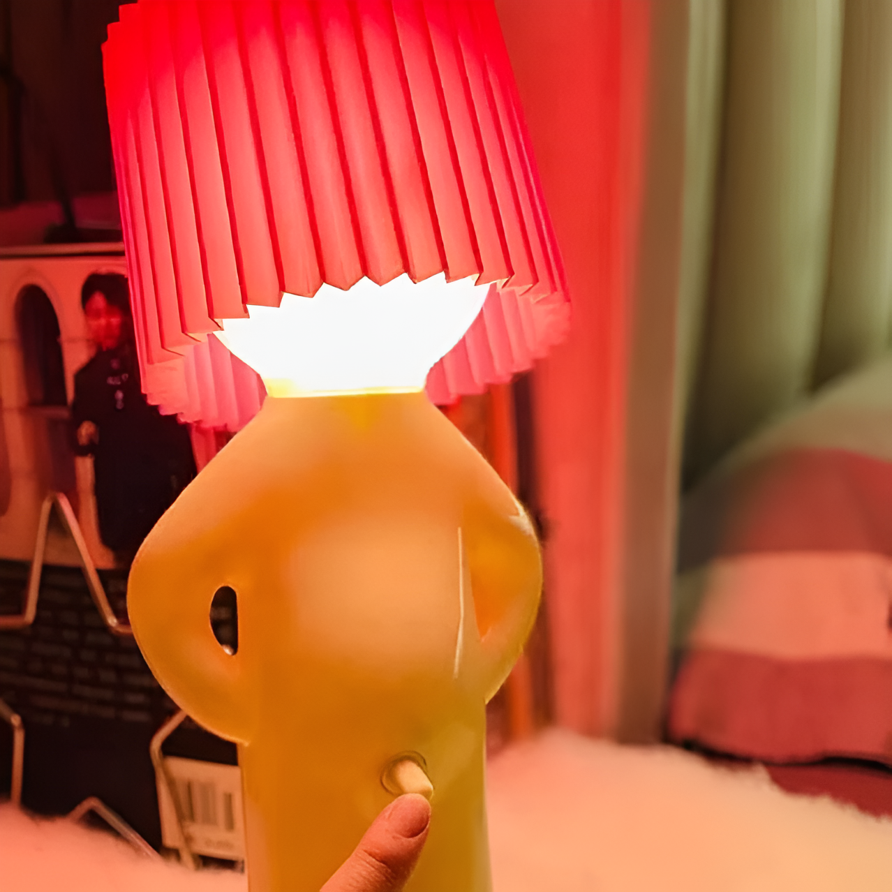 Creative LED Table Lamp - Shy Boy Design
