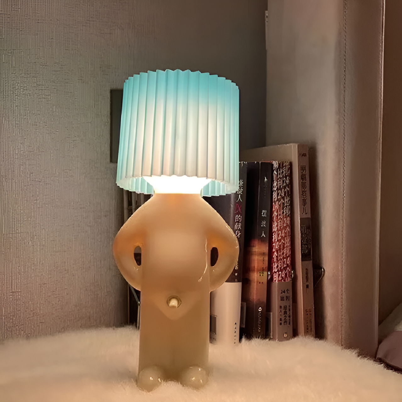 Creative LED Table Lamp - Shy Boy Design