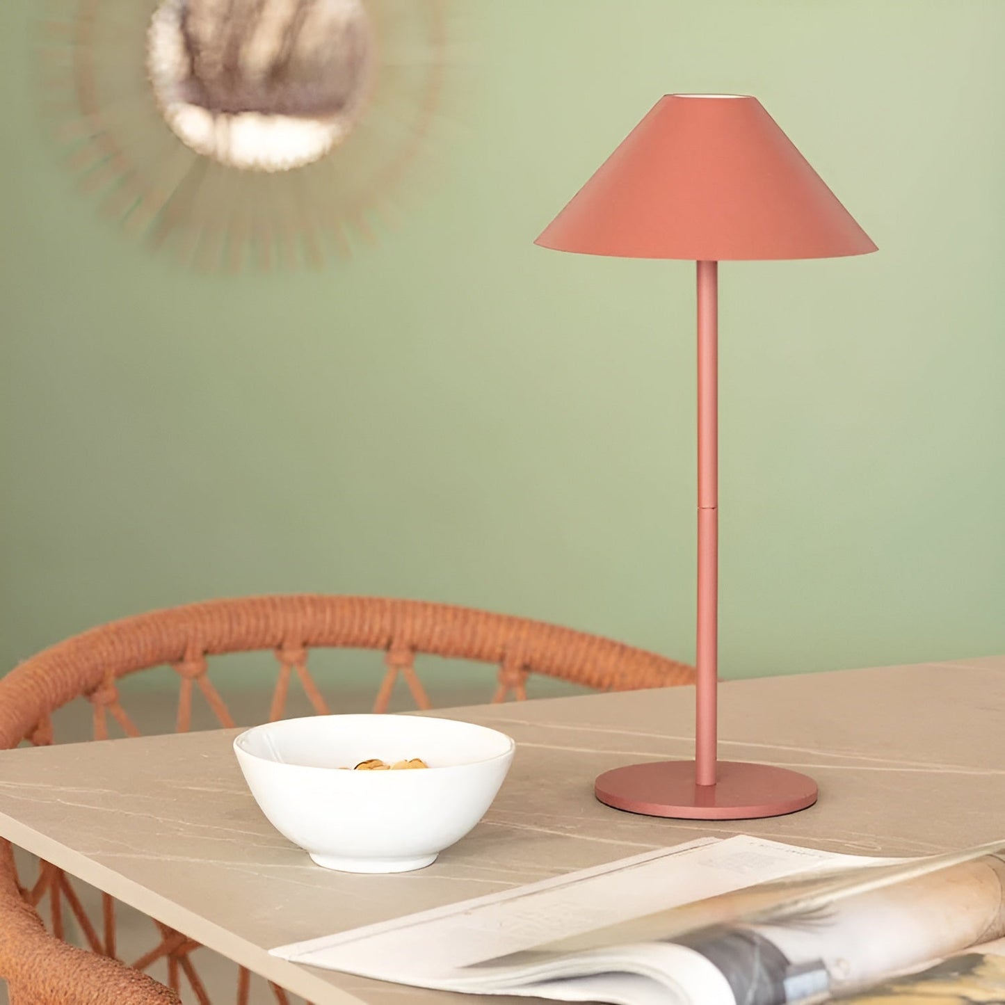 Dimmable Nordic Cone LED Table Lamp with Touch Control
