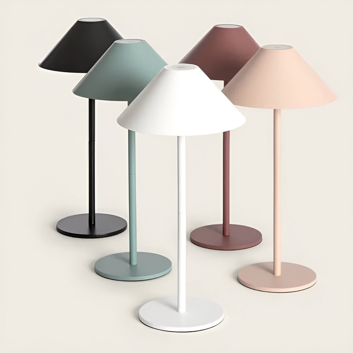 Dimmable Nordic Cone LED Table Lamp with Touch Control