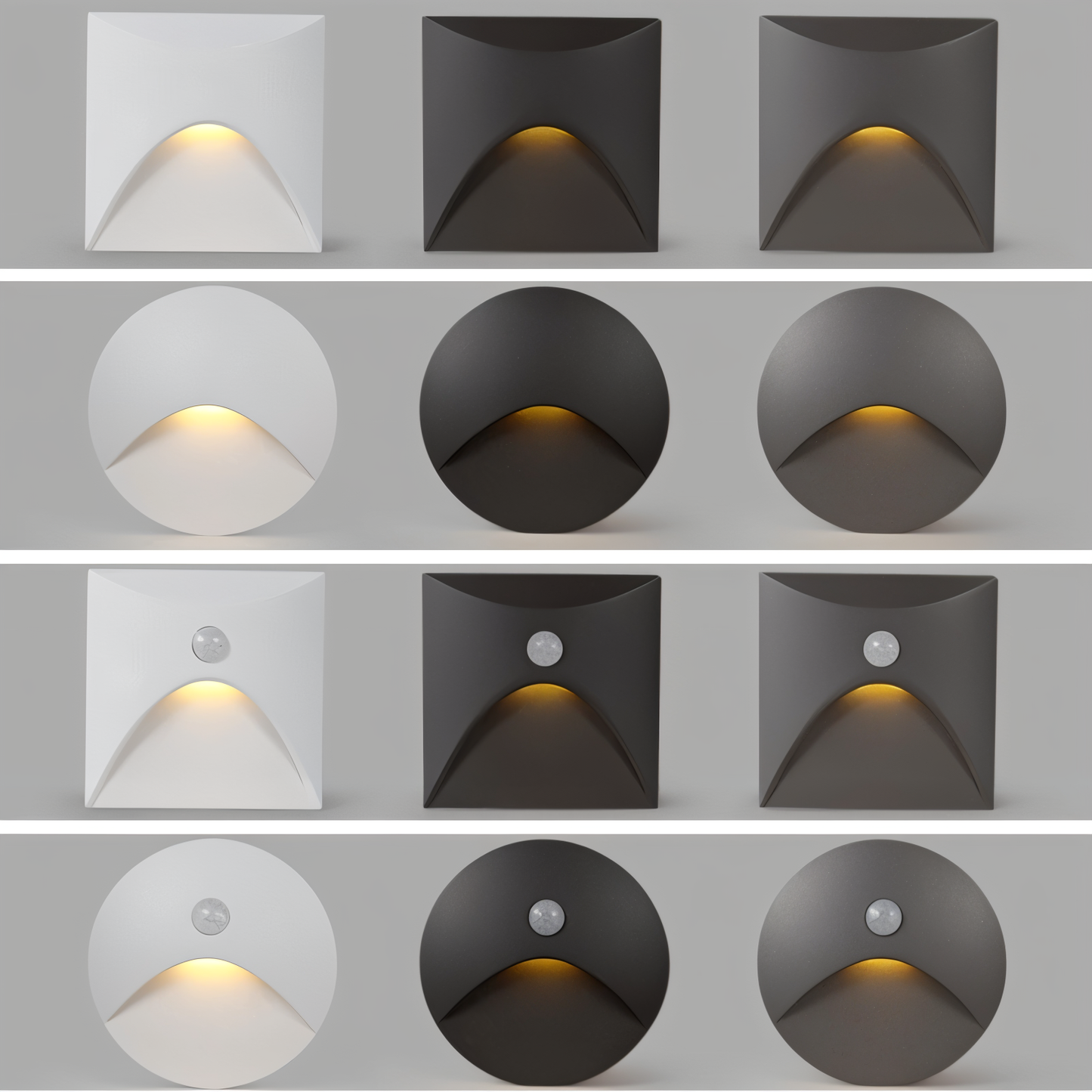 Waterproof Motion Sensor Wall Light - Indoor Outdoor LED, IP65, Aluminum