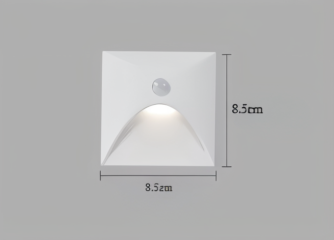 Waterproof Motion Sensor Wall Light - Indoor Outdoor LED, IP65, Aluminum