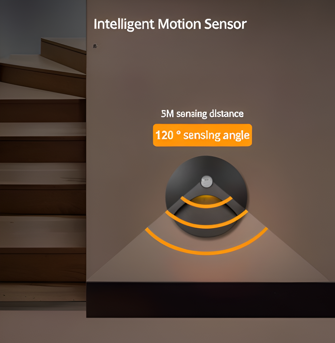 Waterproof Motion Sensor Wall Light - Indoor Outdoor LED, IP65, Aluminum