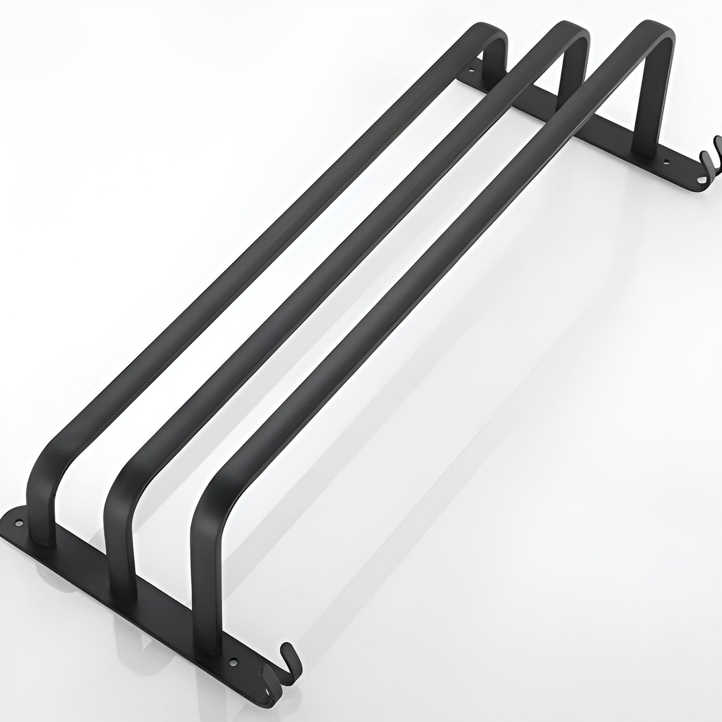 Modern Aluminum Wall-Mounted Towel Rack with 3 Levels