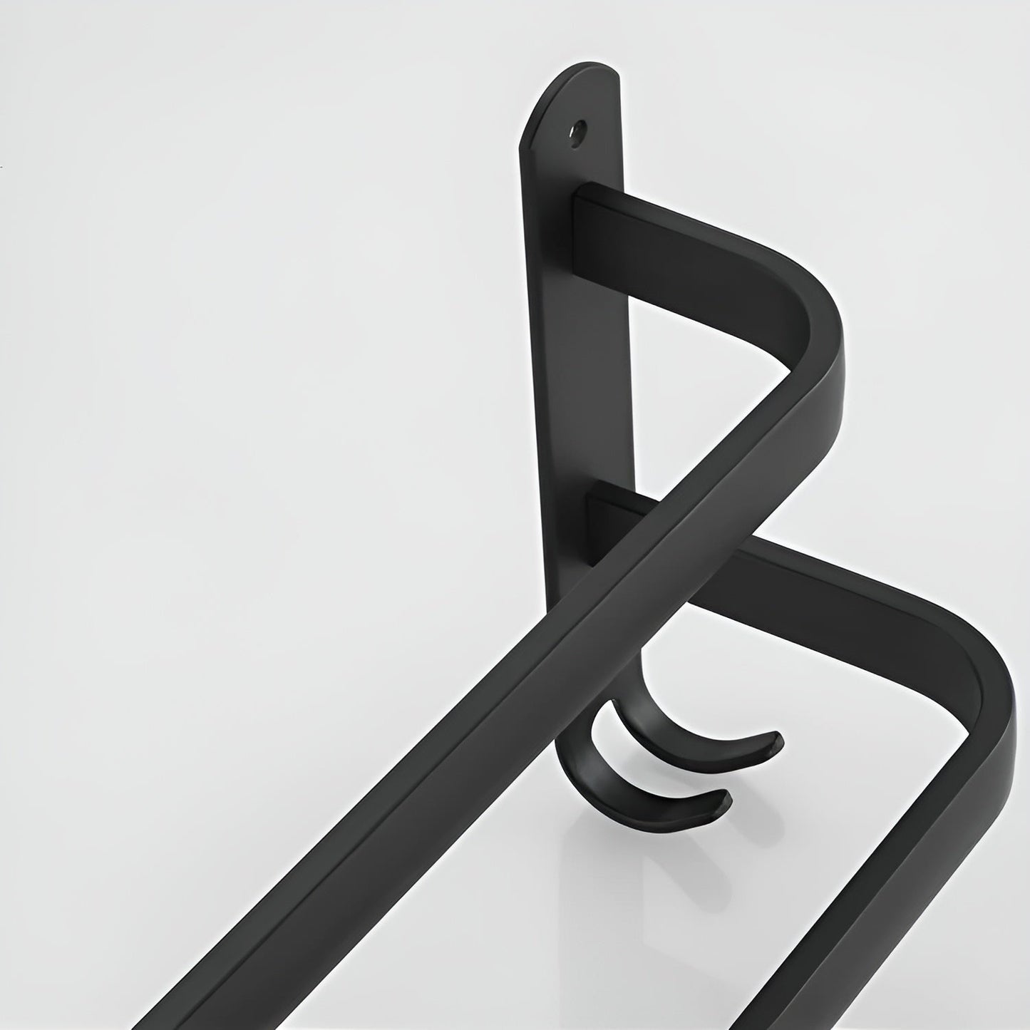 Modern Aluminum Wall-Mounted Towel Rack with 3 Levels
