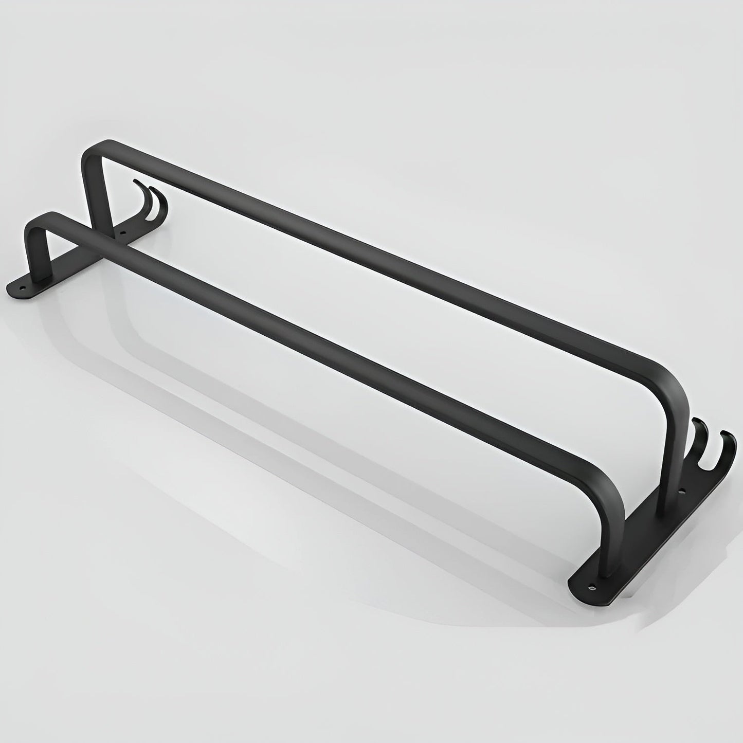 Modern Aluminum Wall-Mounted Towel Rack with 3 Levels
