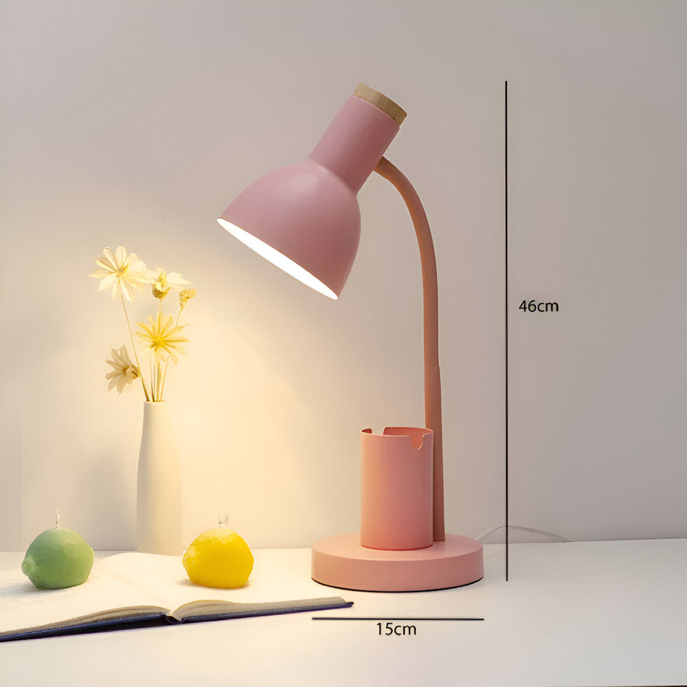 Modern LED Desk Lamp with Pen Holder and Minimalist Design