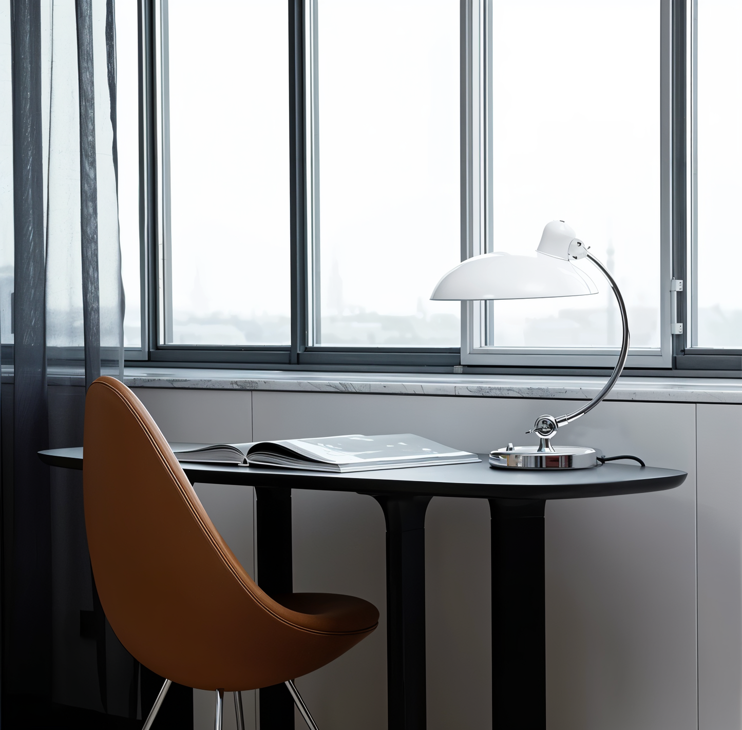 Adjustable Vintage Iron Dome Table Lamp for Desk and Reading