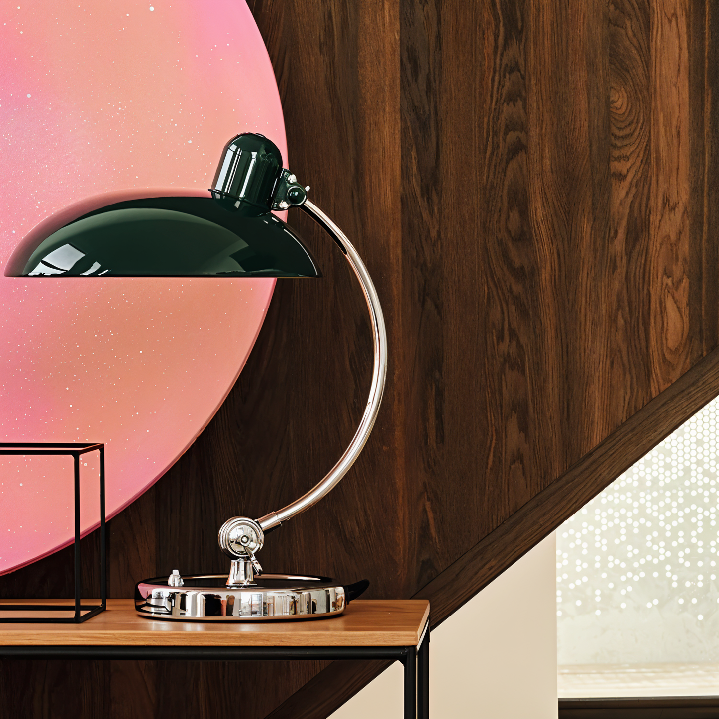 Adjustable Vintage Iron Dome Table Lamp for Desk and Reading