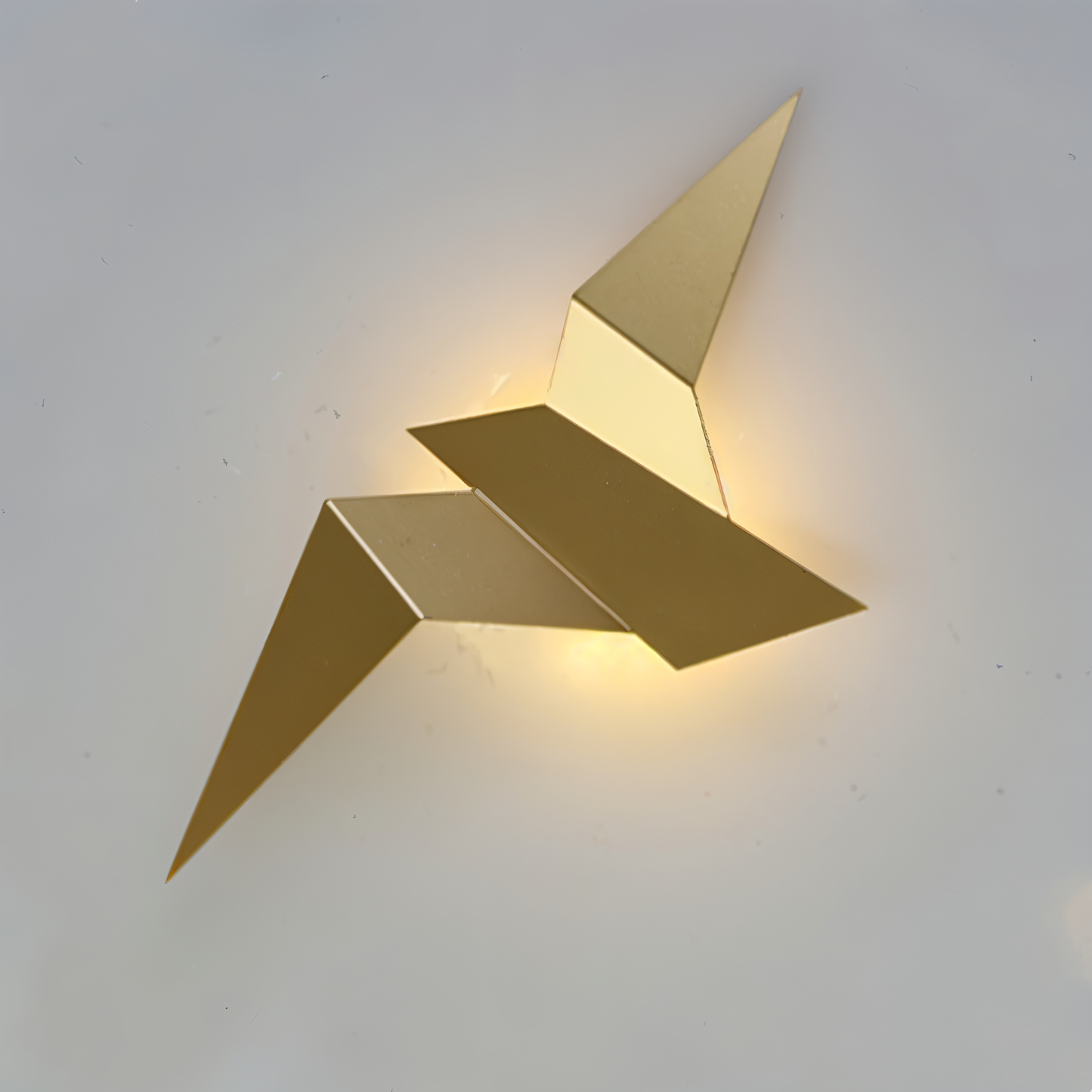 Geometric Origami Bird Wall Light - Japanese Style Metal Lamp