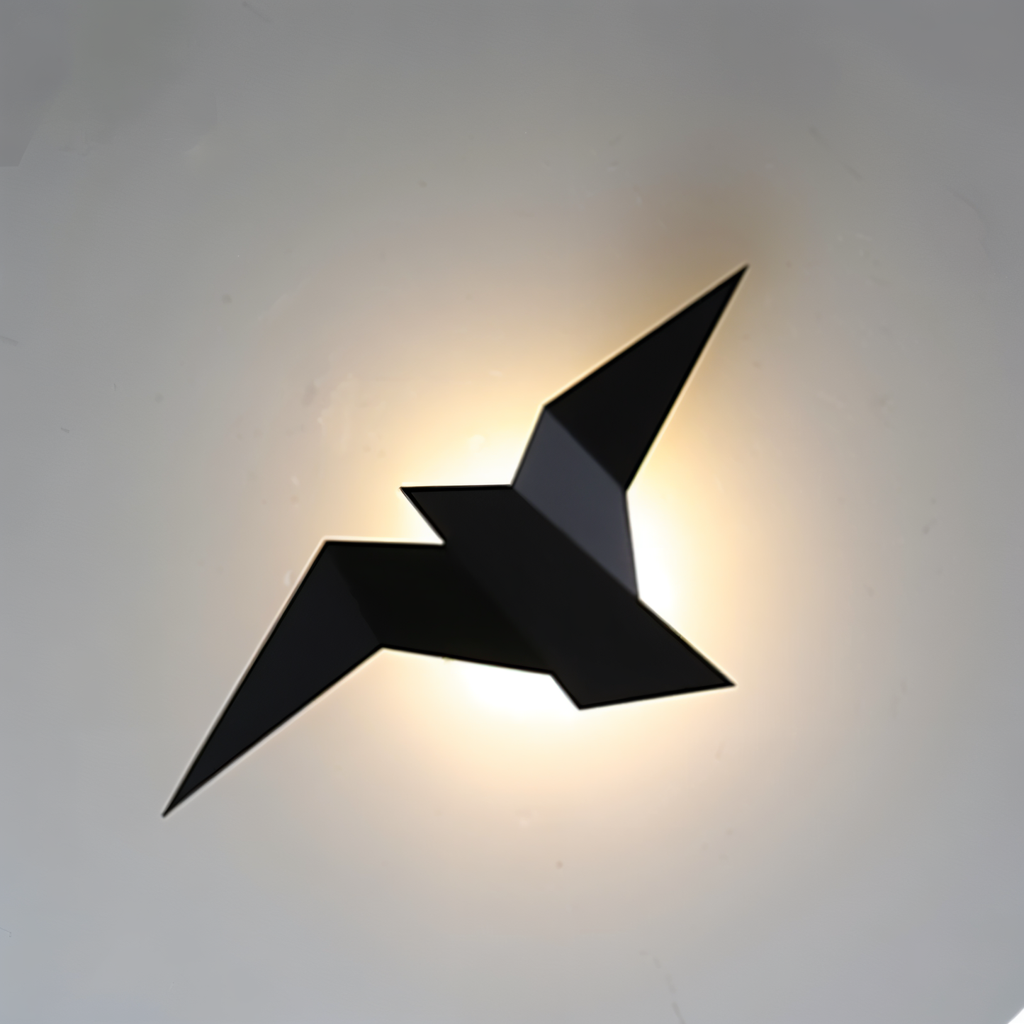 Geometric Origami Bird Wall Light - Japanese Style Metal Lamp