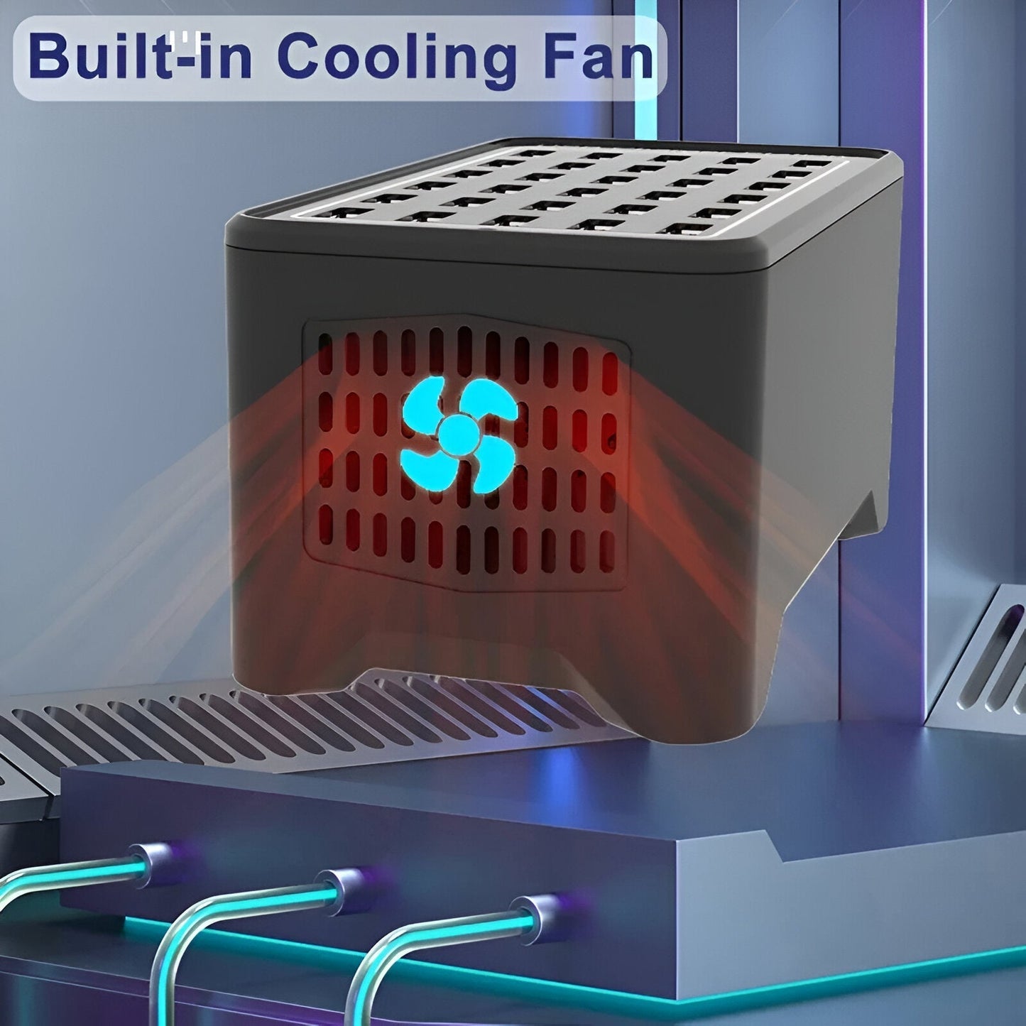 Universal 30-Port USB Charging Station with Fast Charging