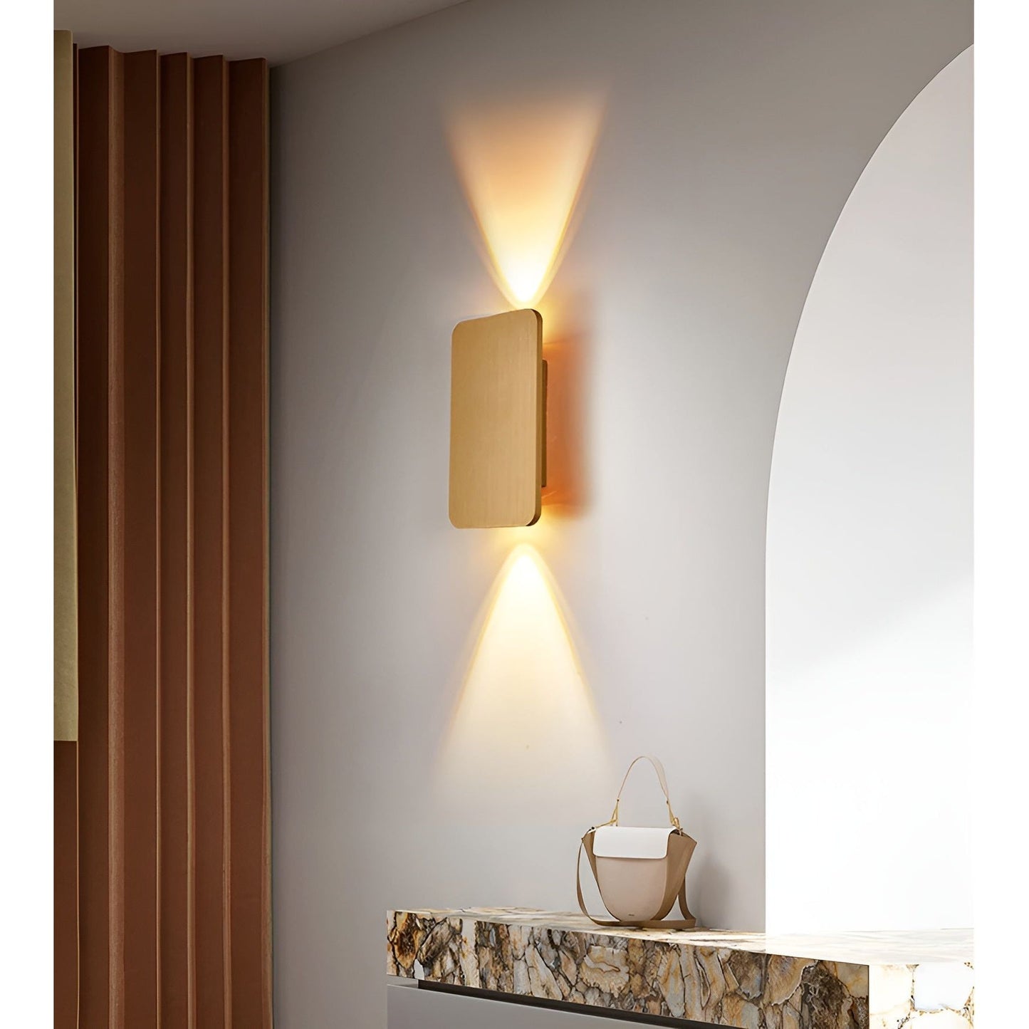 Modern Rectangular LED Wall Lamp - Energy Efficient Stairwell Light