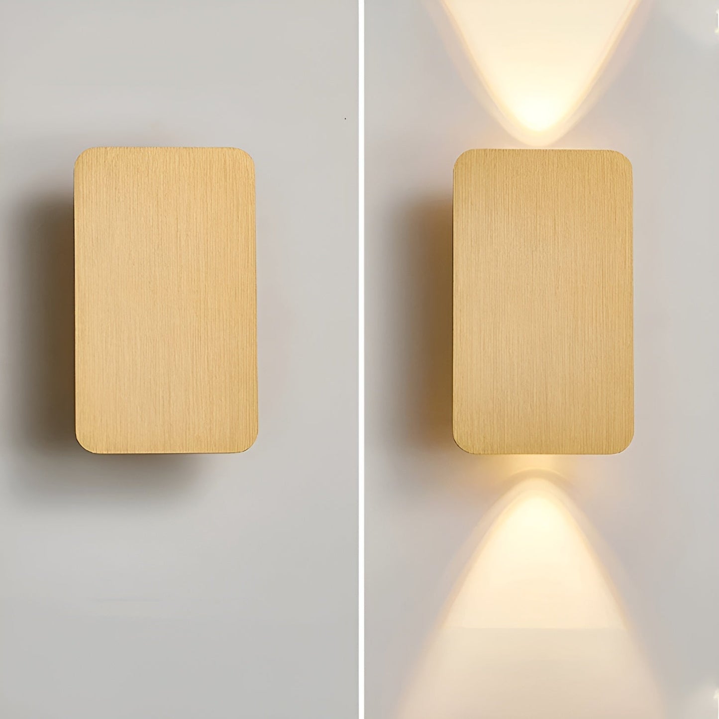 Minimalist LED Wall Lamp in Black, Gray, Gold, or Brown