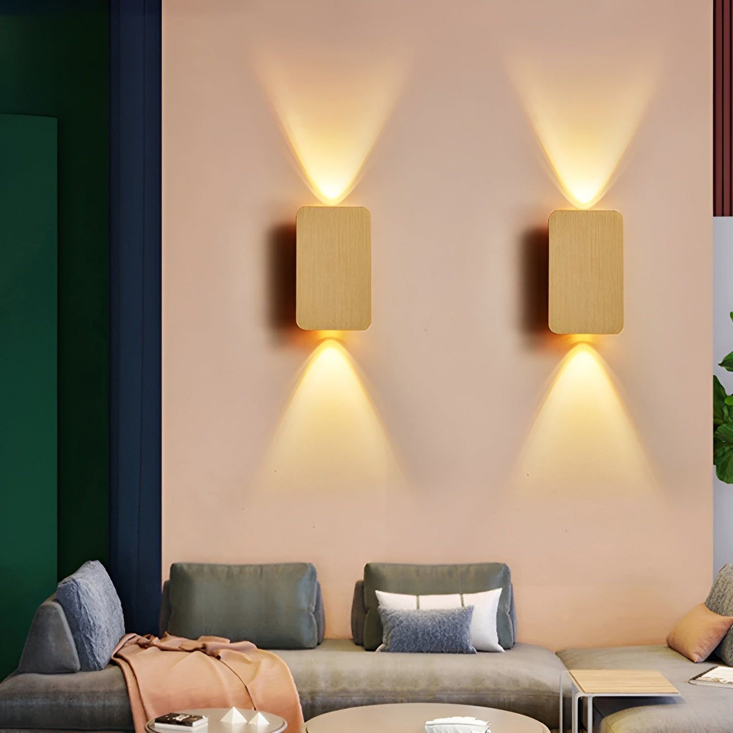 Modern Rectangular LED Wall Lamp - Energy Efficient Stairwell Light
