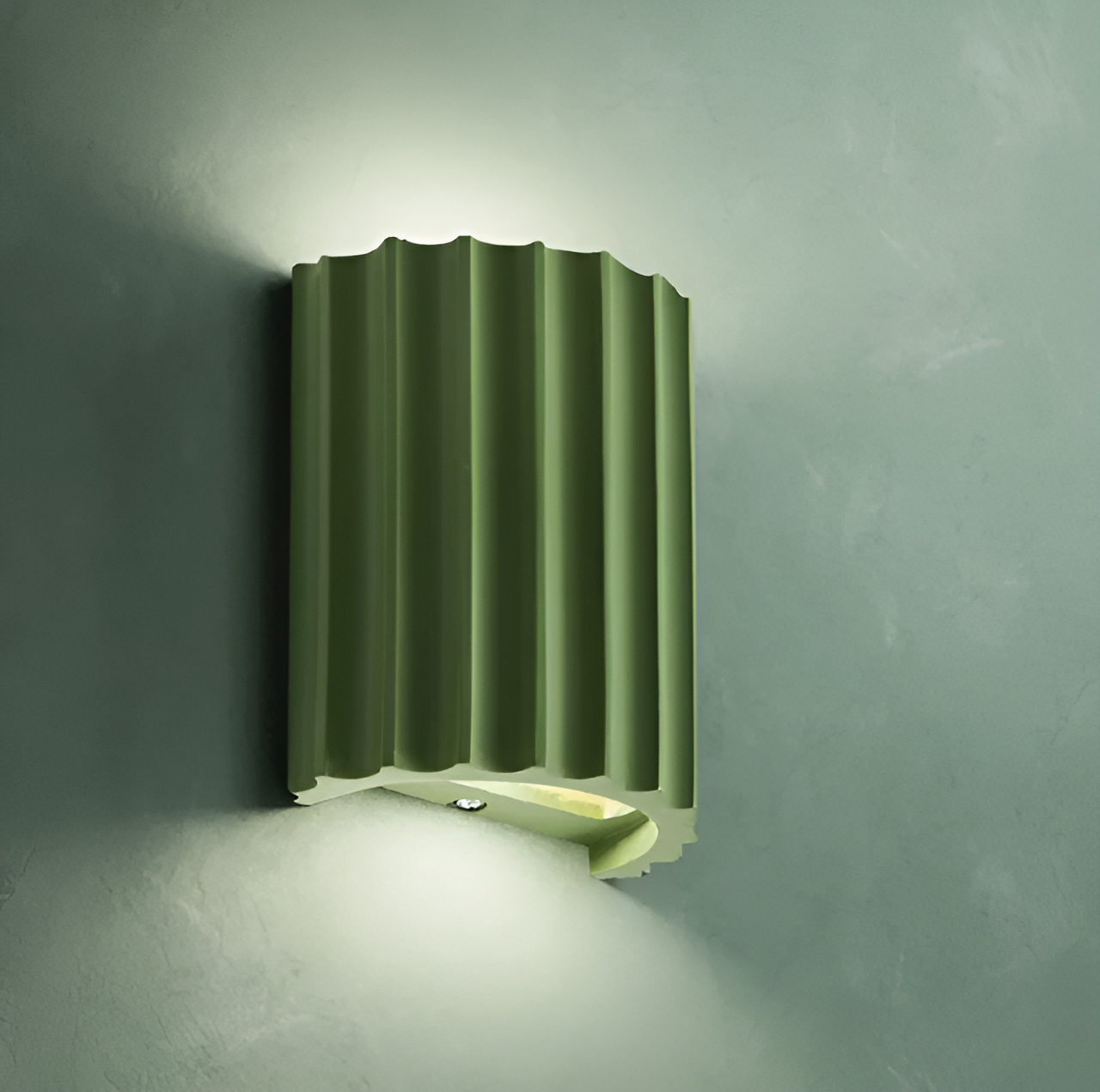 Striped Resin LED Wall Light for Modern Scandinavian Decor