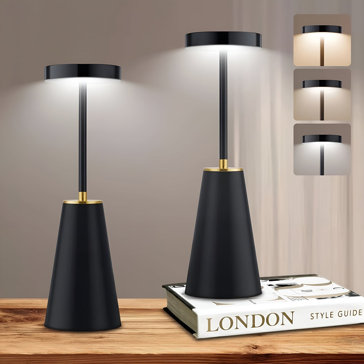 Wireless Dimmable Luxury Table Lamp - Modern Design