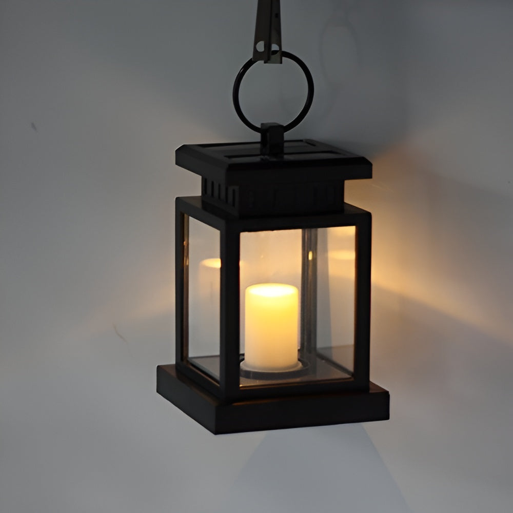 Solar-Powered LED Lantern with Dual Panels
