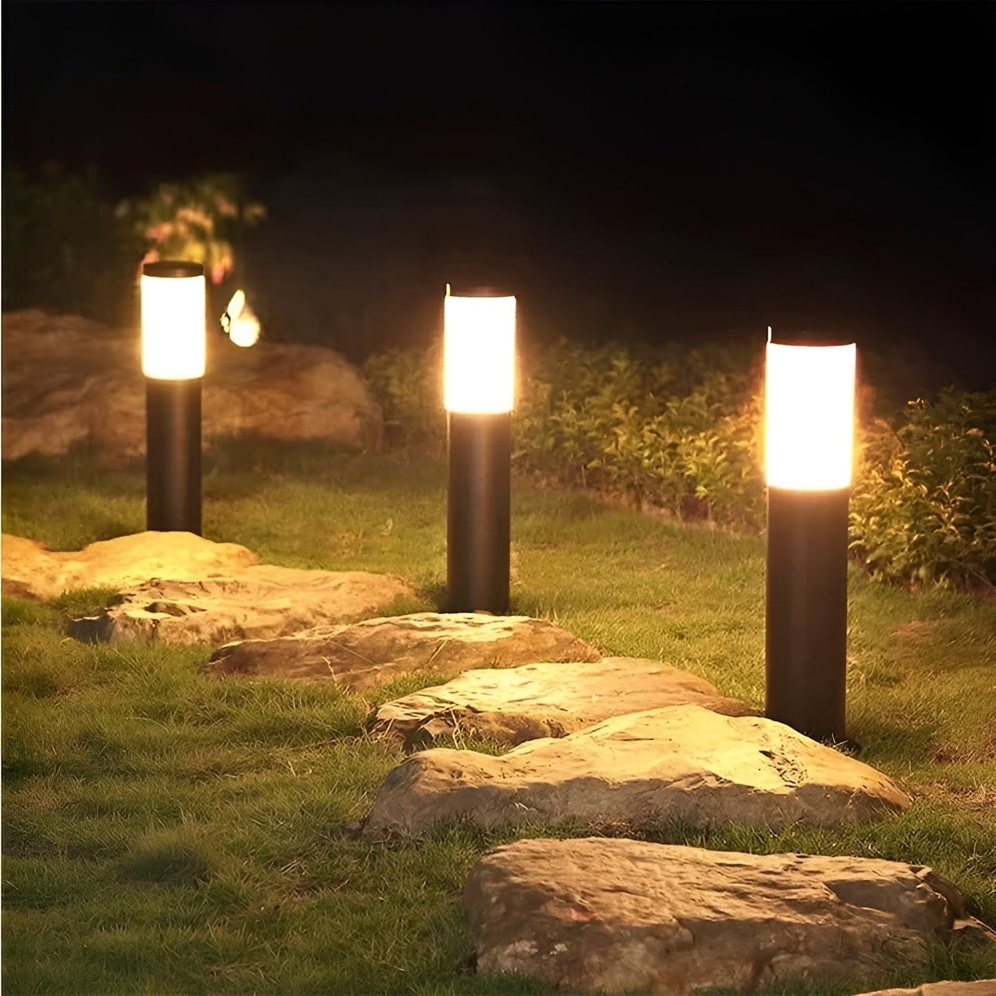 Stainless Steel Solar Post Light with Automatic Sensor