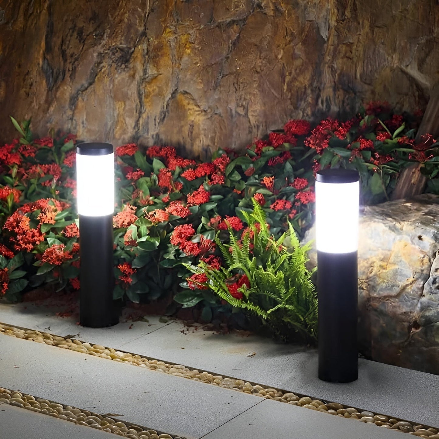 Stainless Steel Solar Post Light with Automatic Sensor