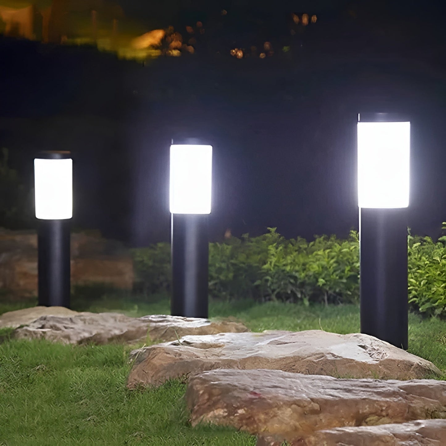 Stainless Steel Solar Post Light with Automatic Sensor