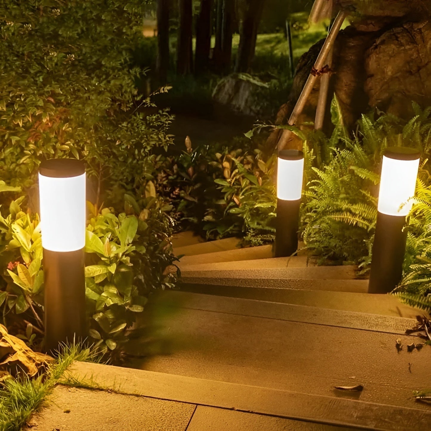 Stainless Steel Solar Post Light with Automatic Sensor