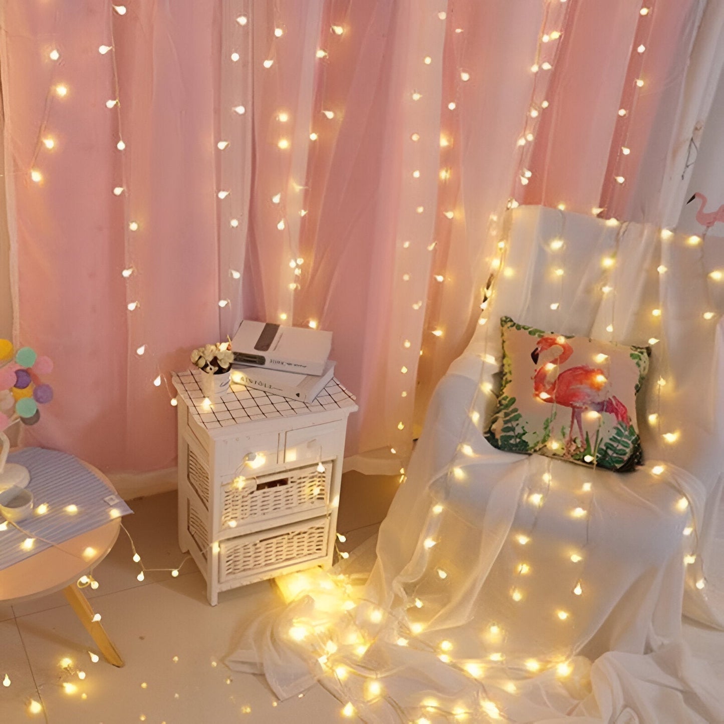 LED String Lights - Decorative Orbs, Flowers, Stars, Snowflakes