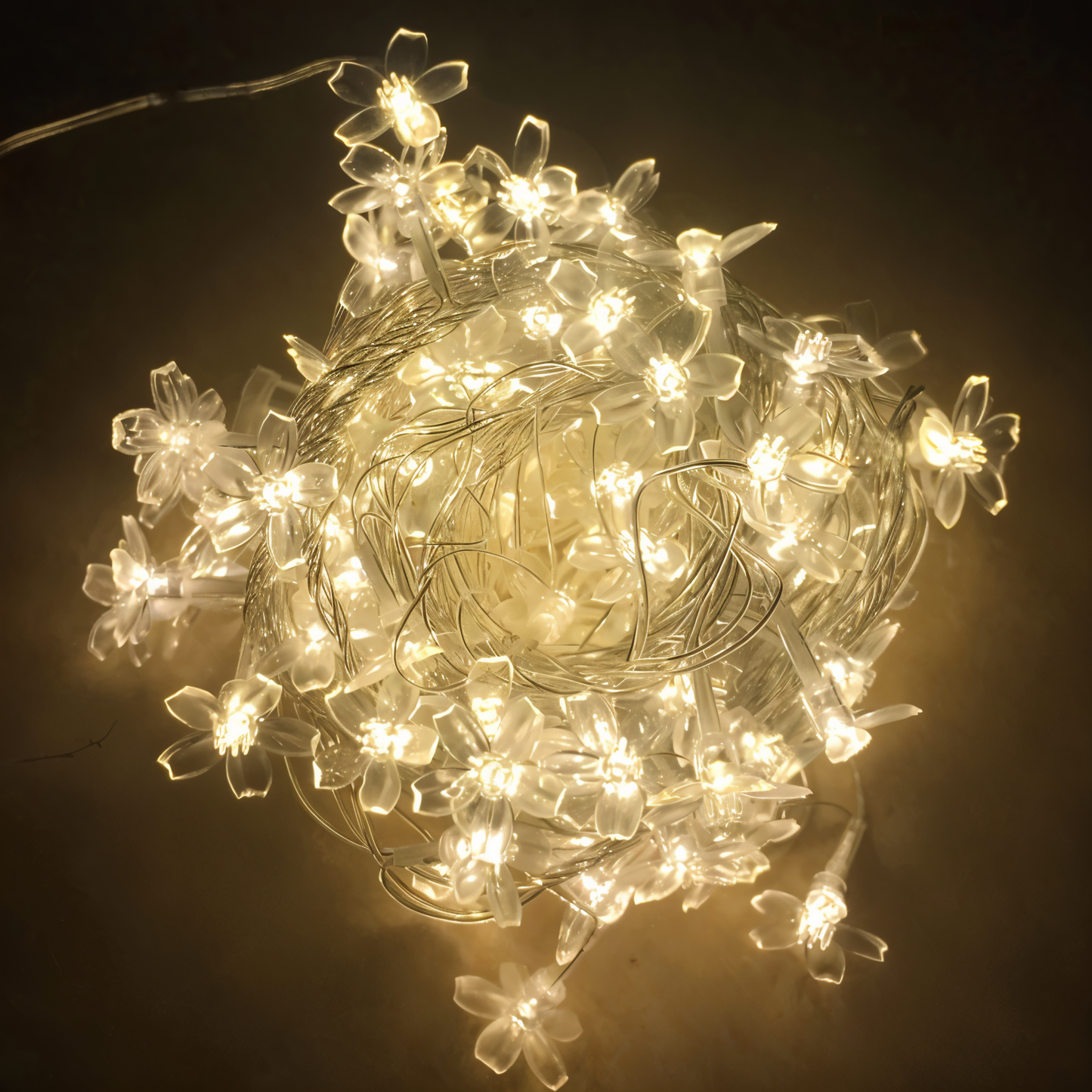 LED Decorative String Lights - Warm White Orbs, Flowers, Stars, Snowflakes