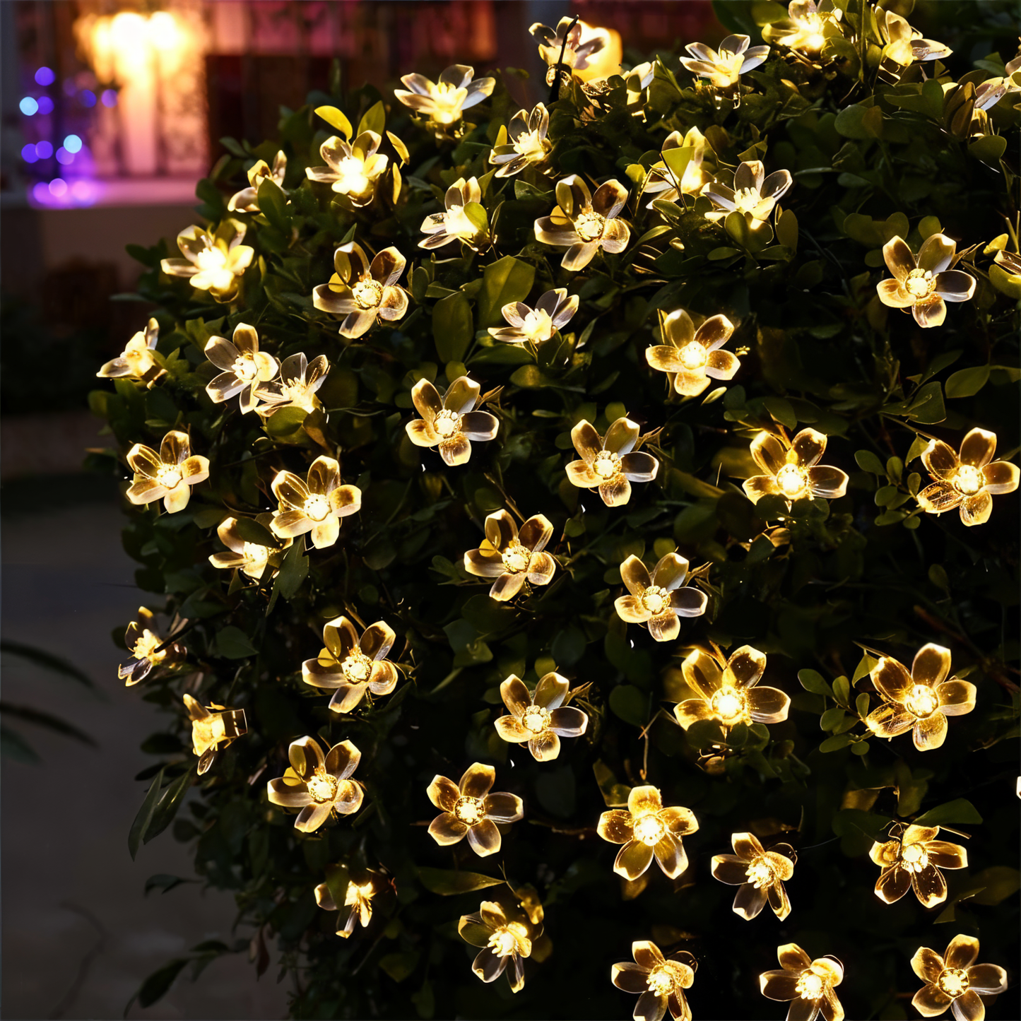 LED String Lights - Decorative Orbs, Flowers, Stars, Snowflakes