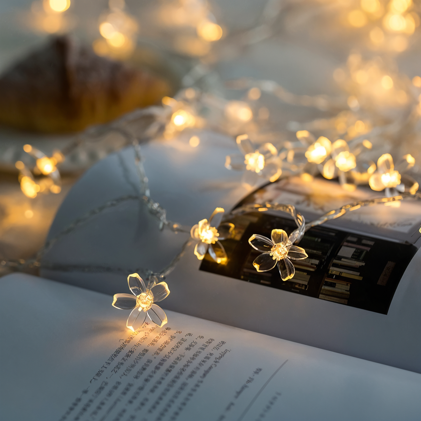 LED String Lights - Decorative Orbs, Flowers, Stars, Snowflakes