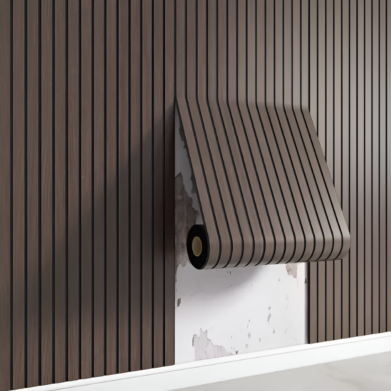 Self-Adhesive 3D PVC Wall Panels with Wood Look Finish