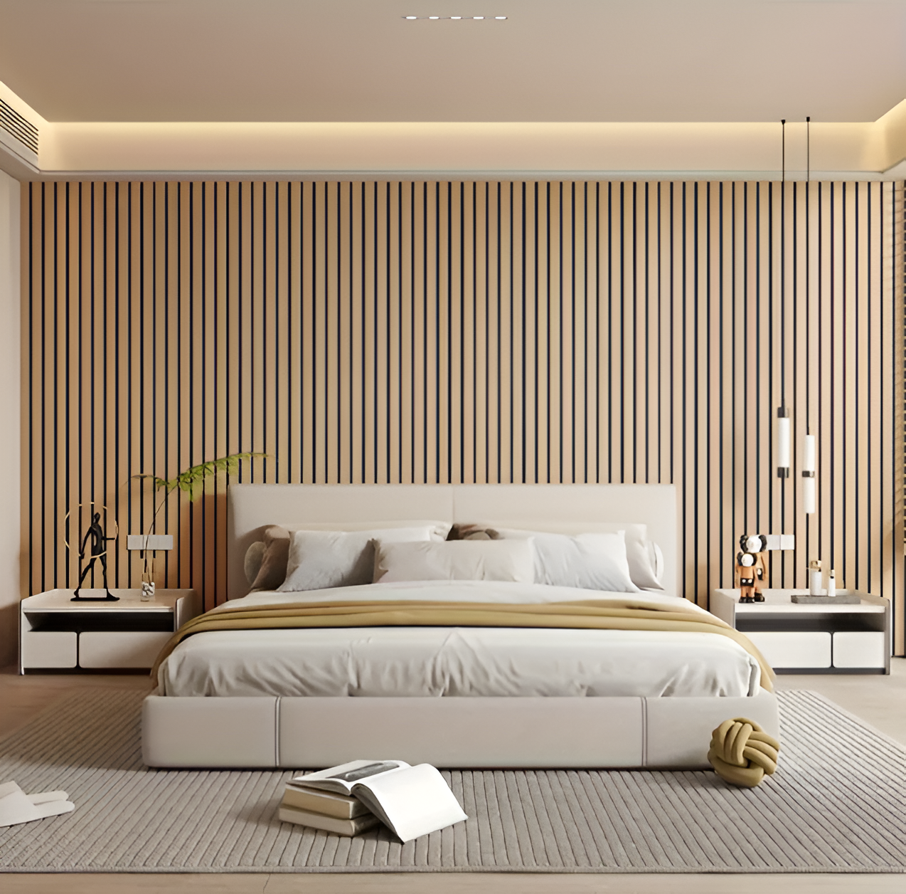 Self-Adhesive 3D PVC Wall Panels with Wood Look Finish