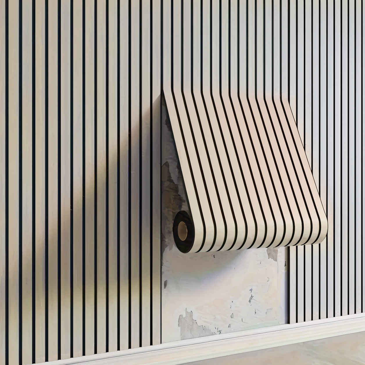 Self-Adhesive 3D PVC Wall Panels with Realistic Wood Look