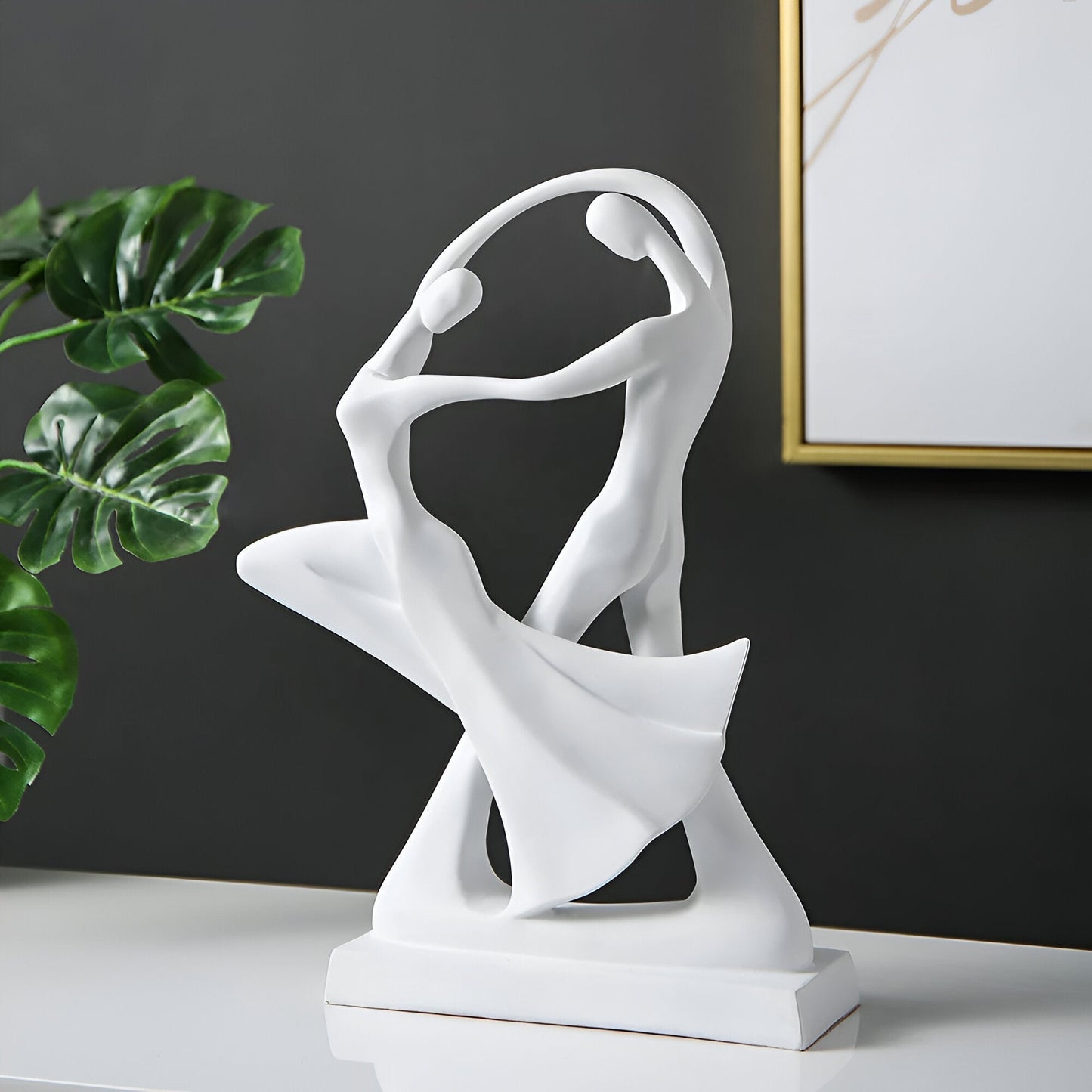 Modern Resin Dancing Couple Sculpture